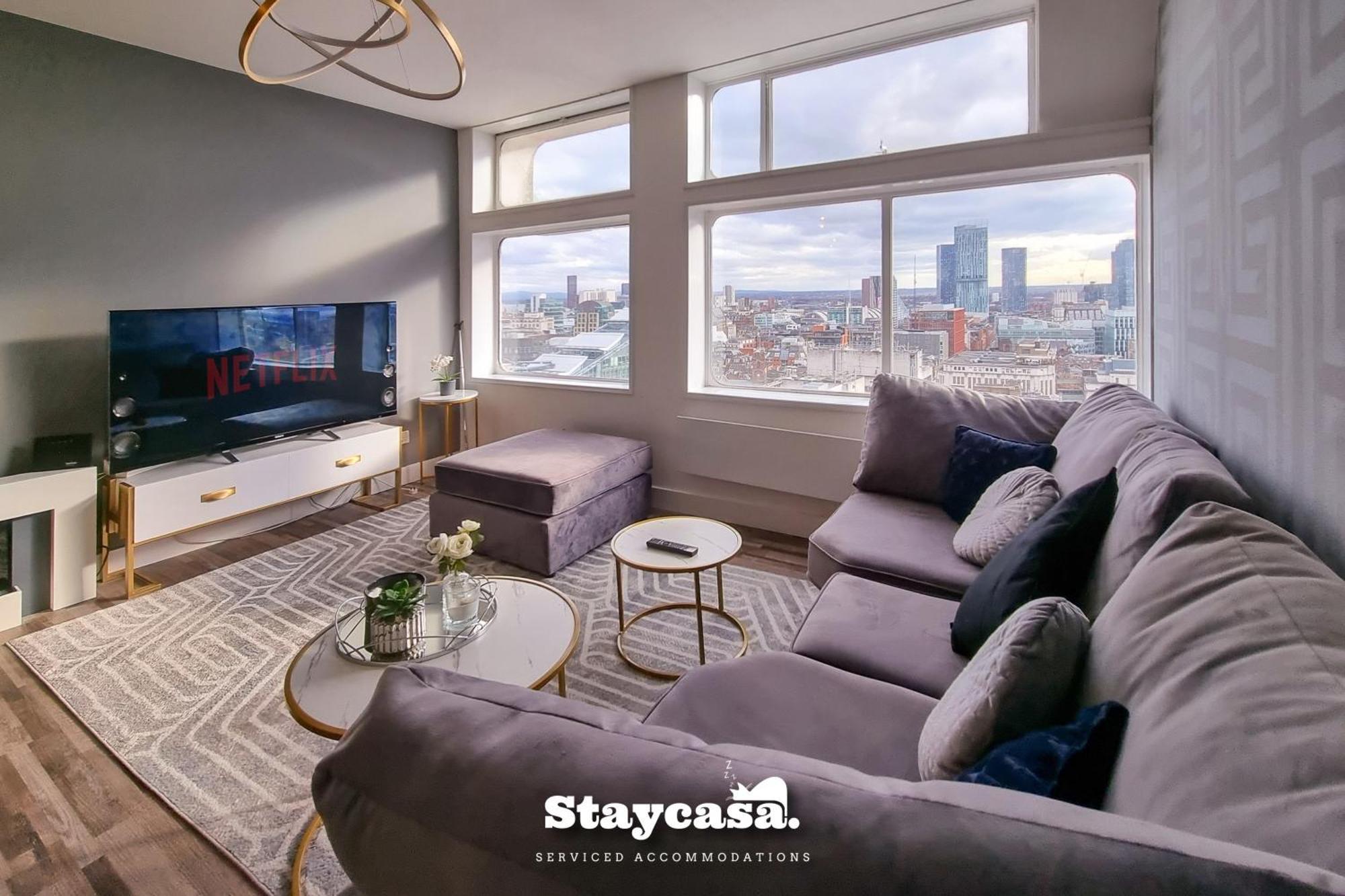 Luxury Penthouse Manchester Skyline 23Rd Floor Exterior foto