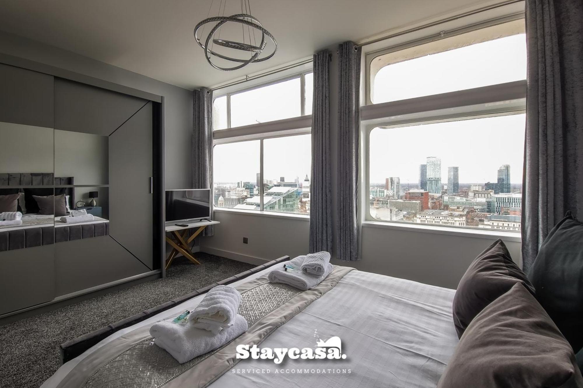 Luxury Penthouse Manchester Skyline 23Rd Floor Exterior foto