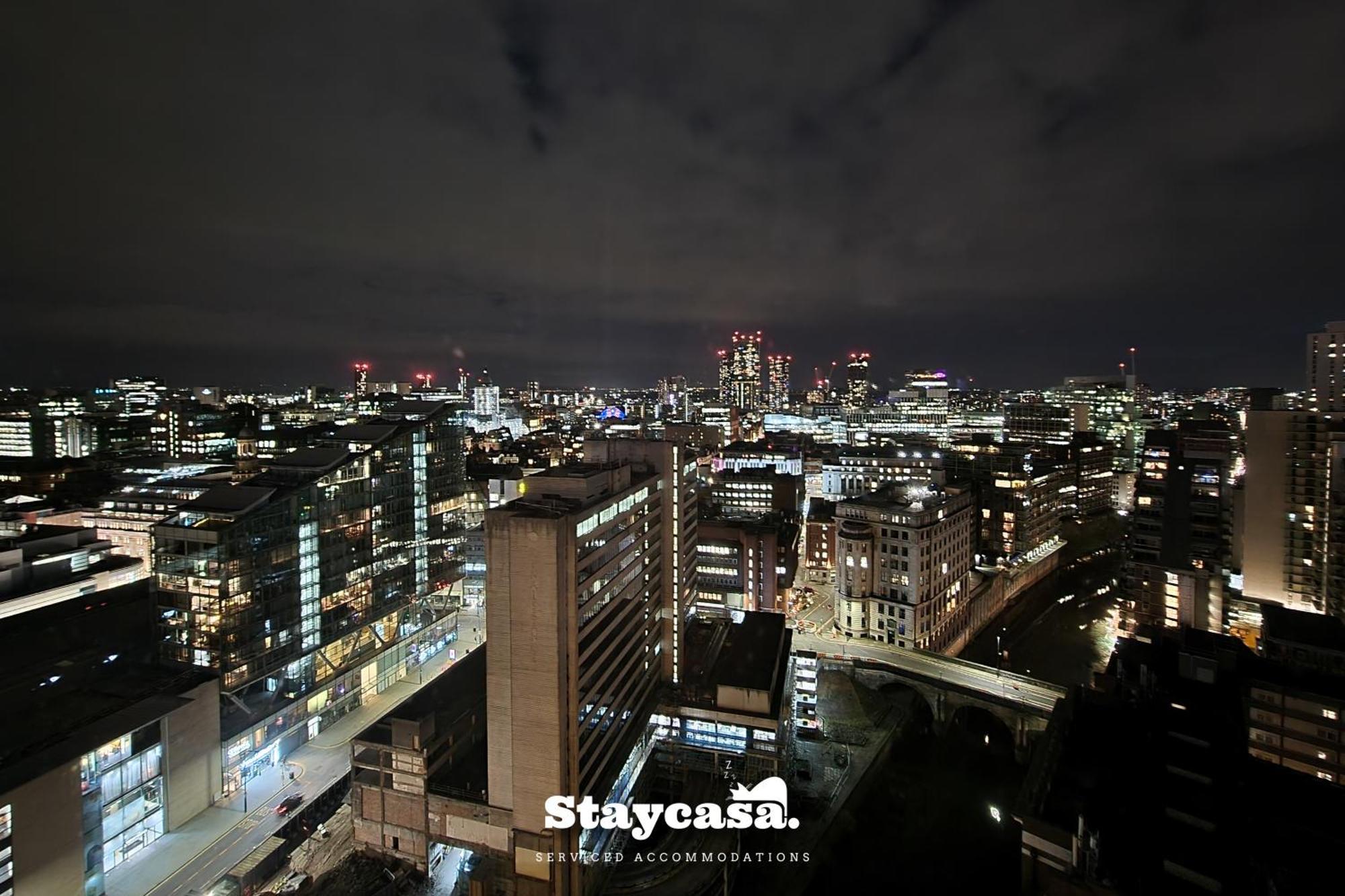 Luxury Penthouse Manchester Skyline 23Rd Floor Exterior foto